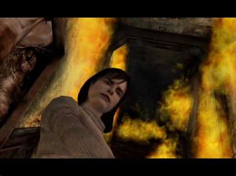 Silent Hill 2 Cutscene - Angela, Flaming Staircase - YouTube