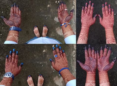 Hi All. I am 25 years old boy from India. Got mehendi (henna) and nail polish on my hands and ...