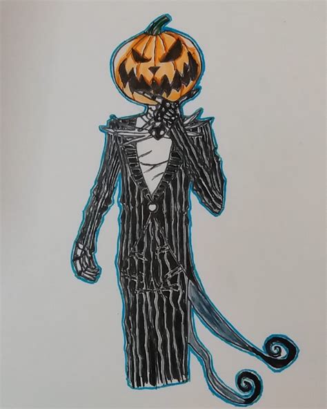 Jack Skellington Pumpkin King Drawing