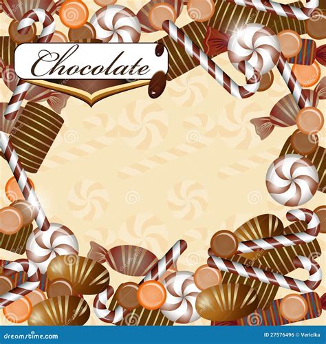 Background With Chocolate Candy Royalty Free Stock Image - Image: 27576496