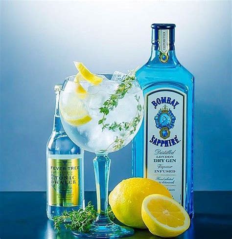 variant of Bombay Sapphire Gin & Tonic☀️🍋💦 | Gin and tonic, Gin recipes ...