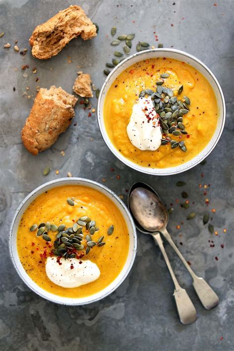 Autumn Squash Soup #soup #squash #vegetarian #recipes | Fall soups, Healthy recipes, Vegetarian soup