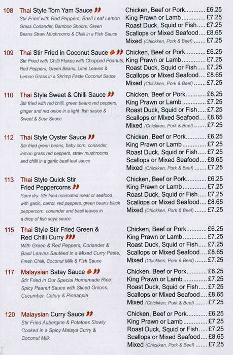 Menu at Wok U Like restaurant, Worcester Park, 559 London Rd