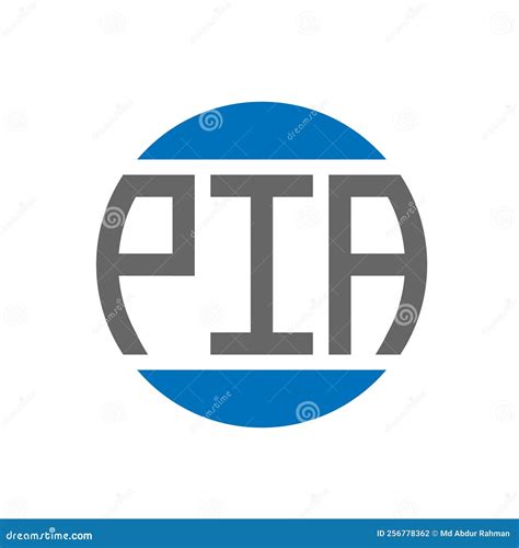 PIA Letter Logo Design on White Background. PIA Creative Initials ...