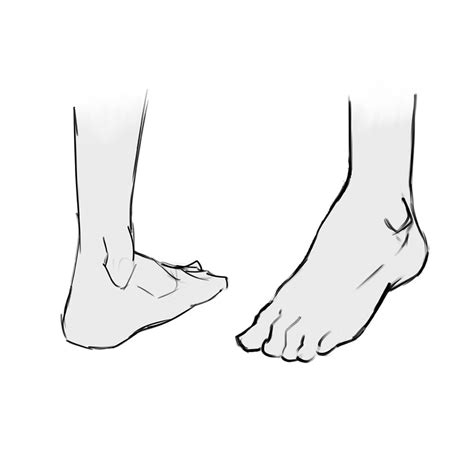 How To Draw Feet From The Front - KaeranZantay