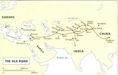 Silk Road Cities Map