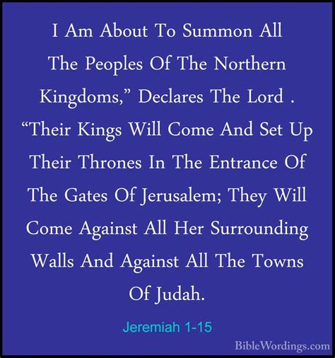 Jeremiah 1 - Holy Bible English - BibleWordings.com