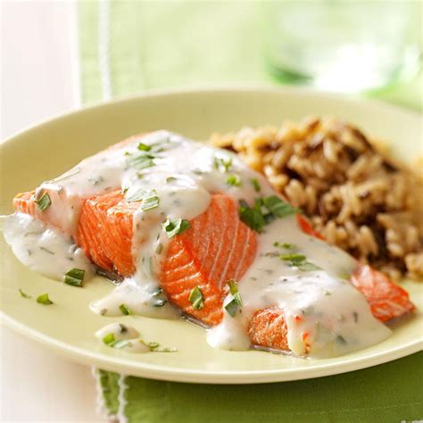 Salmon with Tarragon Sauce Recipe | Taste of Home