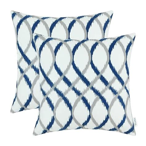 Blue And Gray Throw Pillows Amazon Com