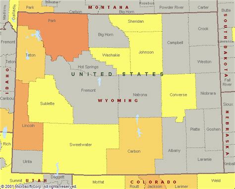 Wyoming Population Density Map - Living Room Design 2020