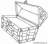 Empty Treasure Chest Coloring Pages  Free Printable sketch template