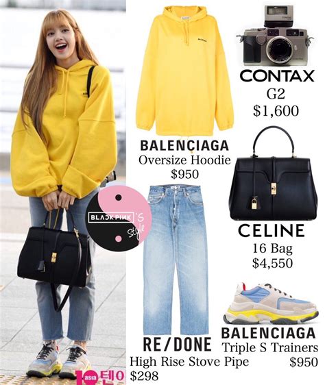 Lisa Lalisa Manoban Lisa Blackpink Airport fashion outfit [lalalalisa_m] | Kpop fashion outfits ...