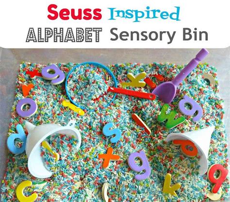 Tot School~ Dr. Seuss Week | Alphabet sensory bin, Dr seuss activities ...