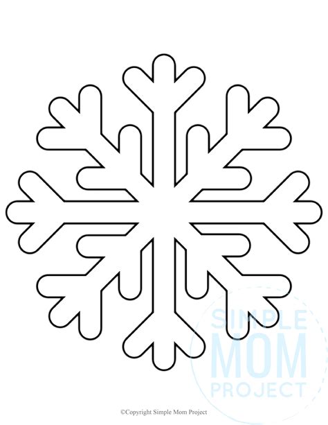 Snowflake Template Printable Free