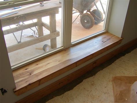 With 12 inch outside walls, all window sills can be seats. Here you can see the Hickory wood ...