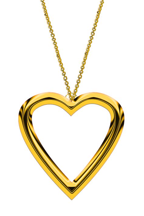 Golden Heart Locket Png