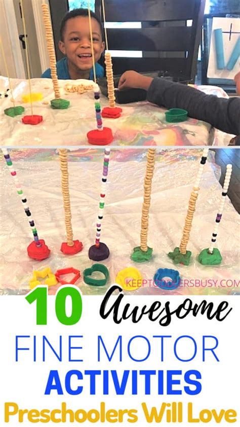 10 Awesome Fine Motor Activities Preschoolers Will Love