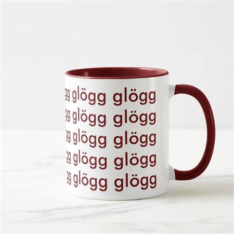 Glogg Glogg Glogg Funny Scandinavian Mug | Zazzle.com | Scandinavian mugs, Mugs, Christmas mugs