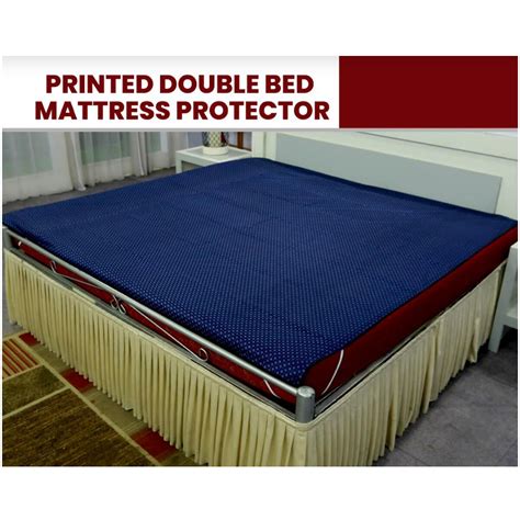 Buy Printed Double Bed Mattress Protector Sheet (DMP3) Online at Best ...