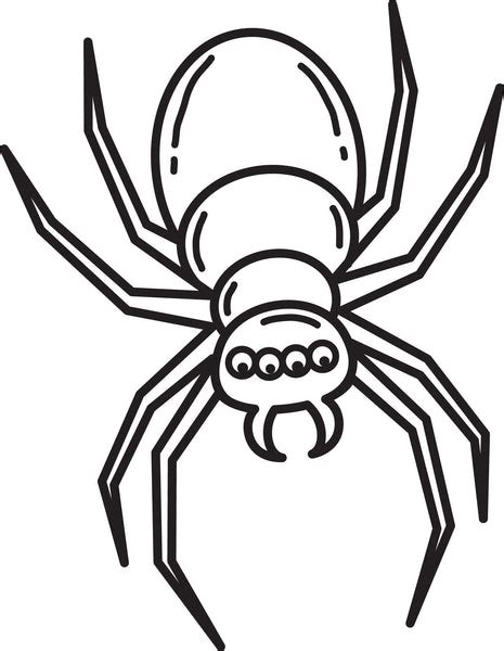 FREE Printable Halloween Spider Coloring Page for Kids #3 – SupplyMe