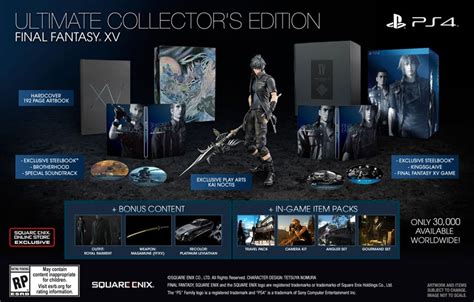 Final Fantasy XV deluxe edition and collector's edition announced - Nova Crystallis