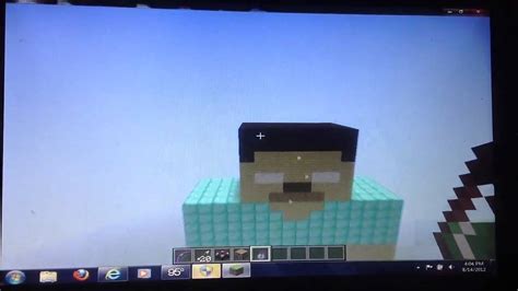 Minecraft Herobrine pixel art - YouTube