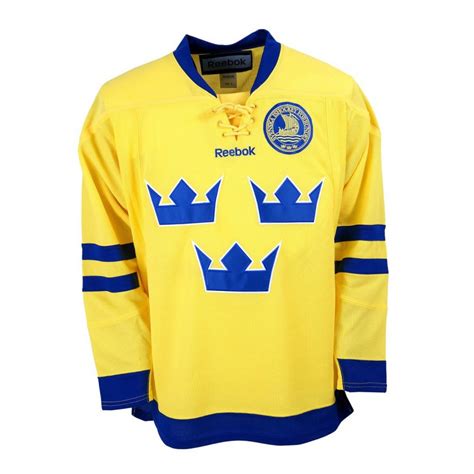 Reebok Team Sweden Junior Fan Jersey Away,Ice Hockey,Hockey Jersey,Roller | eBay