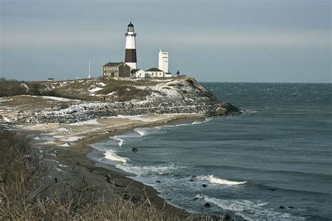 Montauk lighthouse in snow-02 by Erik Anestad, via Flickr | The hamptons, Montauk lighthouse, Winter