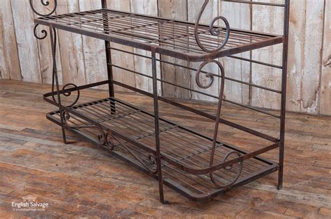 Wrought iron bakers rack