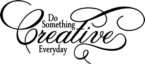 Do Something Creative Everyday Motivational Wall Quote Inspiring Wall Decal Letters For Walls ...