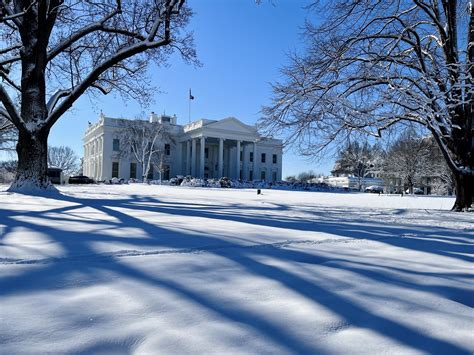 Download Winter Snow Man Made White House 4k Ultra HD Wallpaper by Joe Flood