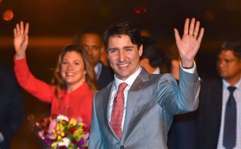 Canadian prime minister Justin Trudeau arrives in New Delhi on eight ...