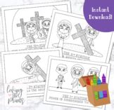 Easter Coloring Pages Cross Worksheets & Teaching Resources | TpT