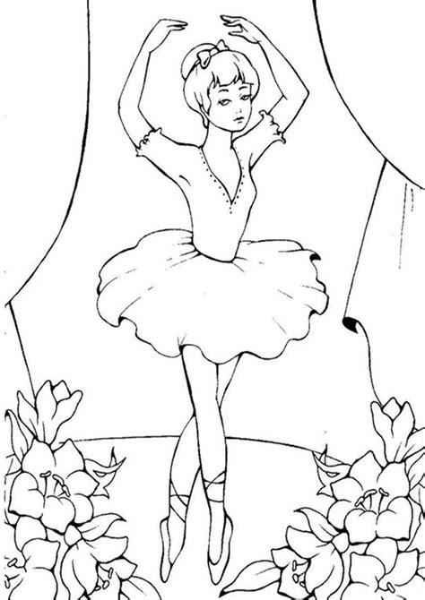 Free & Easy To Print Ballerina Coloring Pages - Tulamama