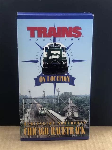 TRAINS ON LOCATION, Chicago Racetrack VHS, MULTIPLE VHS TAPES SHIP FREE EUR 21,68 - PicClick FR