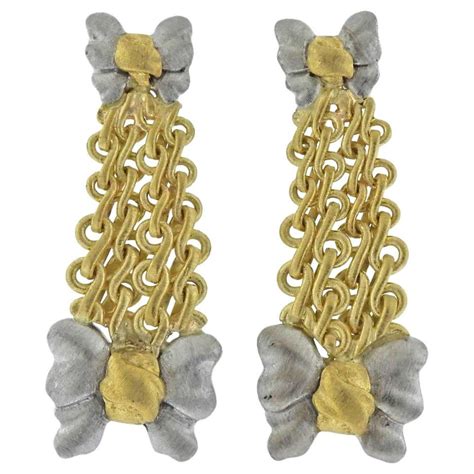 Buccellati Gold Drop Earrings at 1stdibs