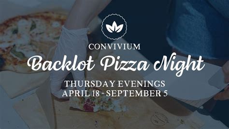 Convivium Backlot Pizza Night, Convivium Urban Farmstead, Dubuque ...