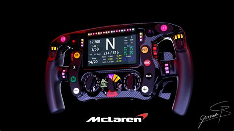 Gonzalo Blanco 3D Artist - Mclaren - F1 STeering Wheel 2018