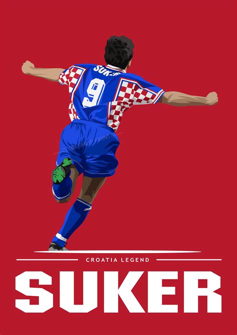 Davor Suker Croatia Art Print - Etsy UK | Футбол