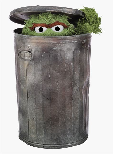 Trash Can - Oscar The Grouch , Free Transparent Clipart - ClipartKey