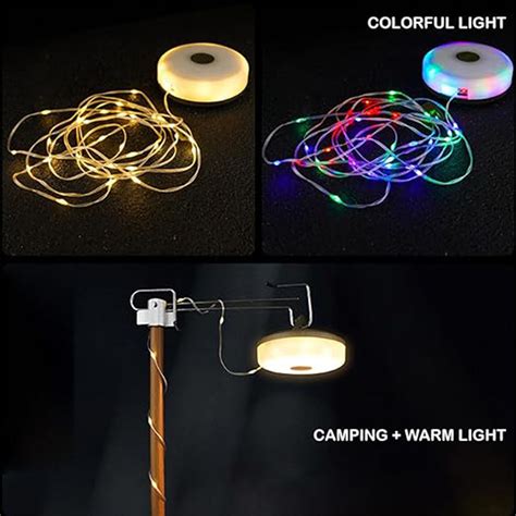 10m Outdoor Waterproof Portable Stowable String Light Camping String ...