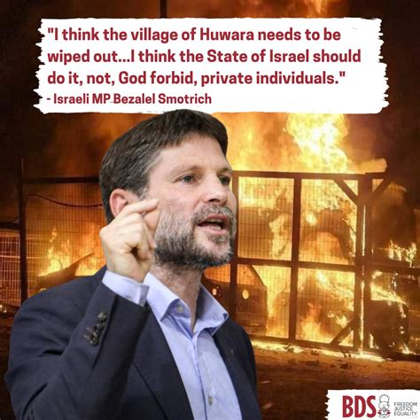 Israeli Finance Minister Bezalel Smotrich is a racist who wants ...