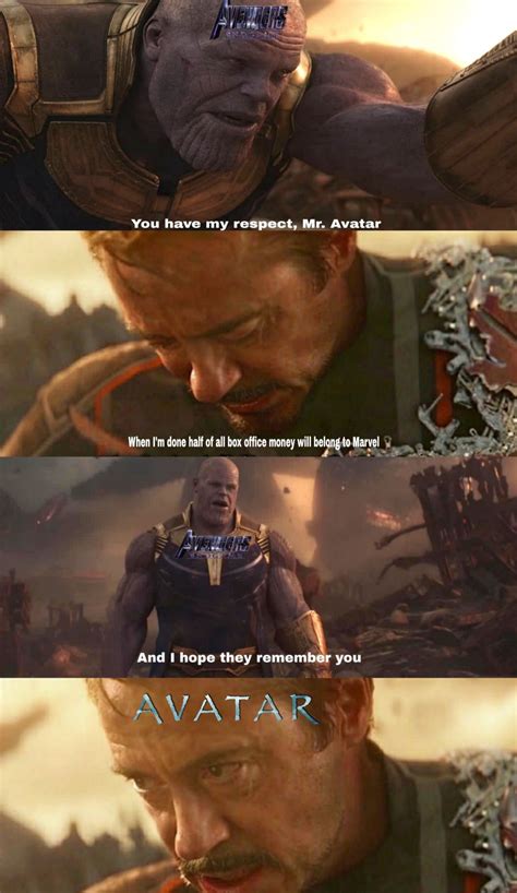 Endgame vs Avatar | Marvel jokes, Bad memes, Avengers memes