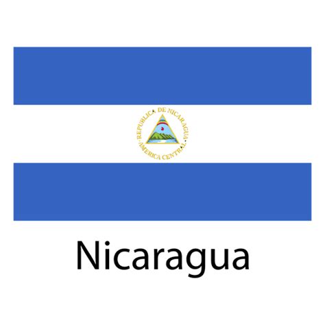 Diseño PNG Y SVG De Bandera Nacional De Nicaragua Para Camisetas