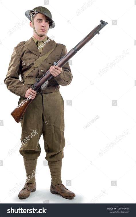 Ww1 British Army Soldier France 1918 Stock Photo 1056973661 | Shutterstock