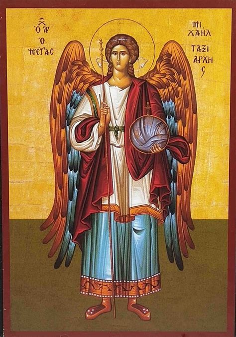 Orthodox Icons Byzantine Archangel Michael Icon Greek Orthodox Icon ...