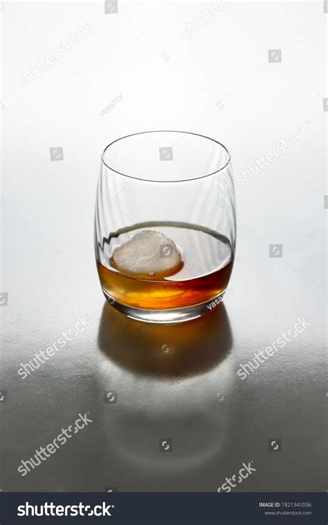 Whisky Bourbon Cognac Glass Ice Ball Stock Photo 1821341036 | Shutterstock