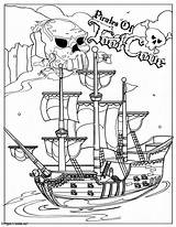 Pirate Ship Coloring Page 2 coloring sketch template