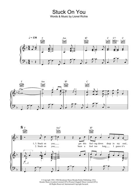 Stuck On You | Sheet Music Direct