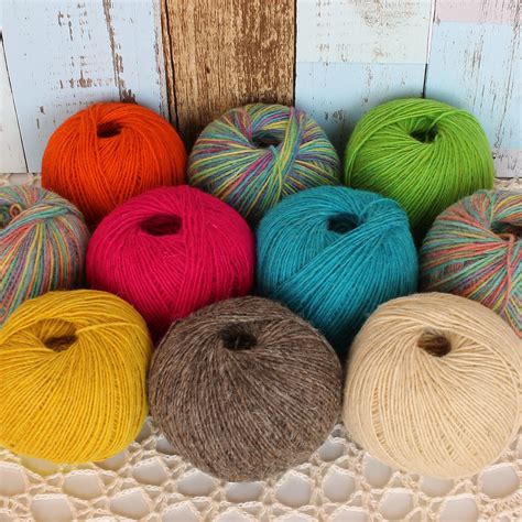 Natural sheep wool yarn knitting & crochet yarn 100% wool | Etsy